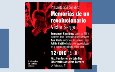 12 diciembre, presentación de ‘Memorias de un revolucionario’ de Víctor Serge