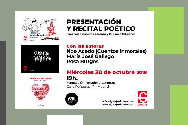 30 de octubre, presentación y recital poético