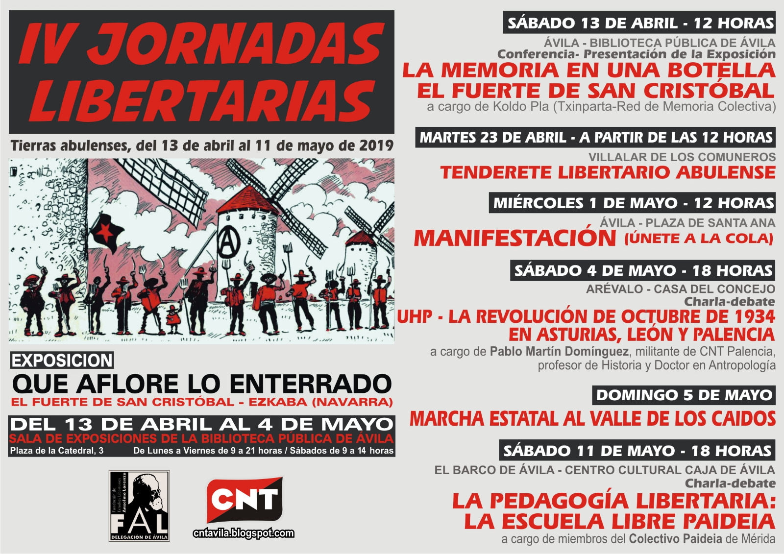 Comienzan las IV Jornadas Libertarias de Ávila