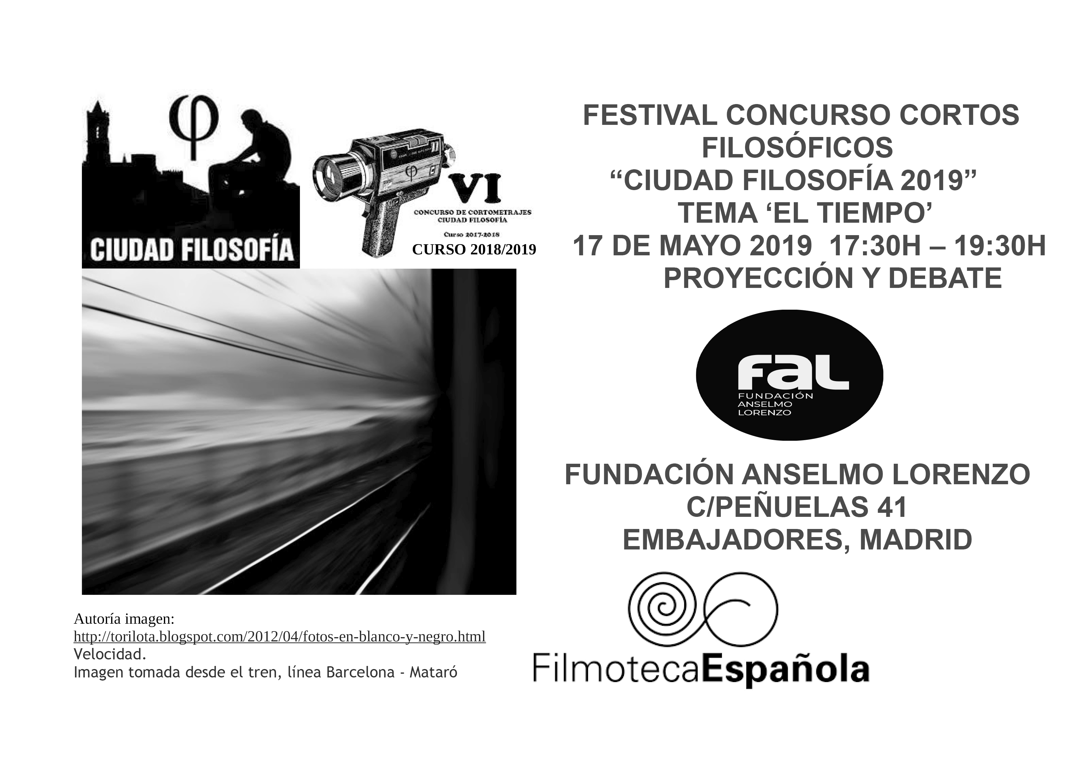 17 de mayo, Festival cortos filosóficos 2019