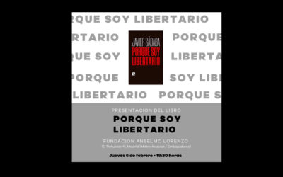 Presentación del libro ‘Porque soy libertario’, el jueves 6 de febrero en la FAL