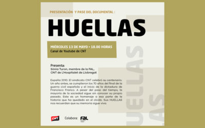 Miércoles 13 de mayo: proyección en abierto del documental ‘Huellas’