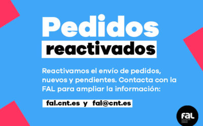 Reactivamos los envíos y pedidos online