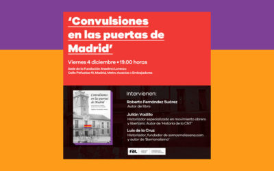 4 diciembre: presentación del libro ‘Convulsiones en las puertas de Madrid’