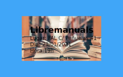 29 de enero: Libremanuals y su proyecto de libros libres sobre software libre, en la FAL