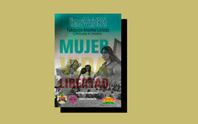 Viernes 25 de junio: Presentación del libro ‘Mujer, vida, libertad’