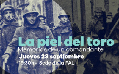 Jueves 23 de septiembre: Presentación del libro ‘La piel del toro. Memorias de un comandante’