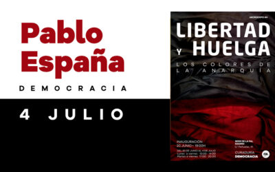 4 de julio: Pablo España (Democracia) presenta la charla ‘Los colores de la anarquía’