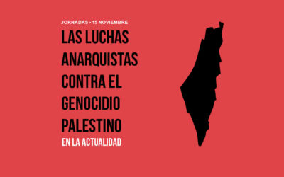 15 de noviembre: Situación de las luchas anarquistas contra el genocidio palestino en la actualidad