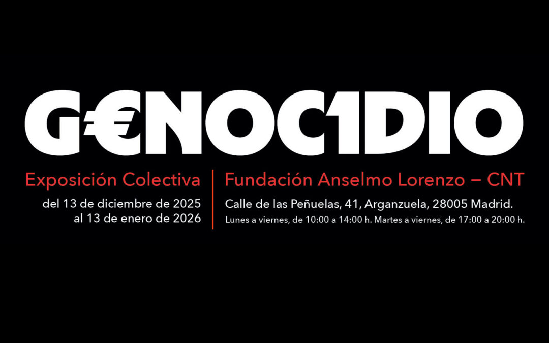 GENOCIDIO: Exposición colectiva de arte contemporáneo. Del 13 de diciembre al 13 de enero