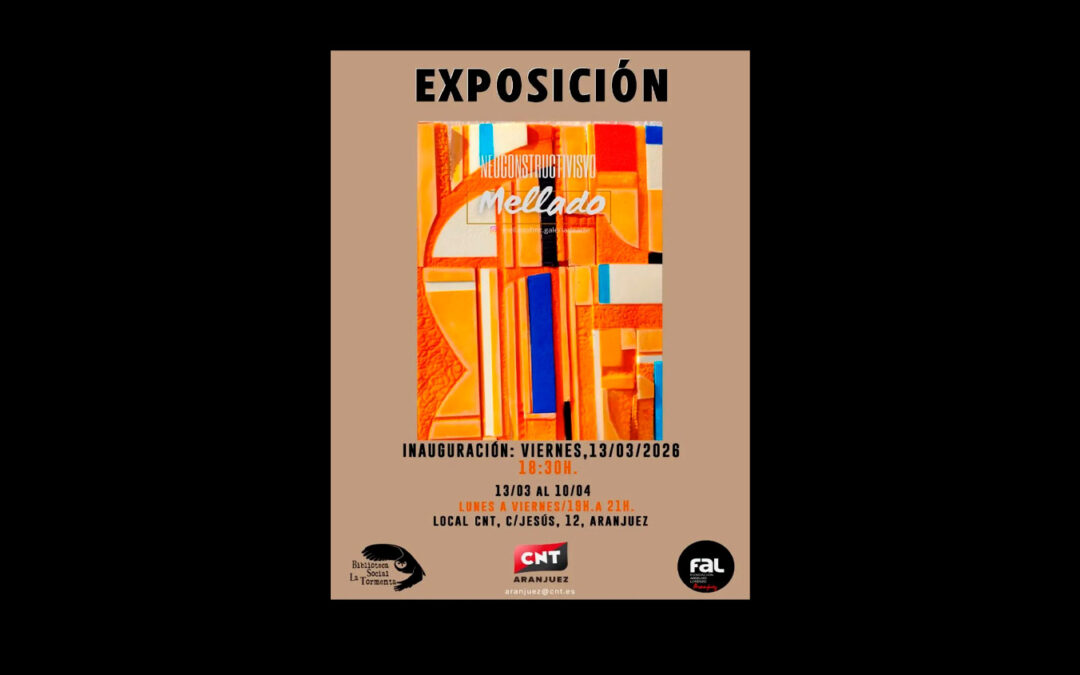 Viernes 13: Inauguración en Aranjuez de la exposición ‘Neoconstructivismo’, del artista Florencio Mellado