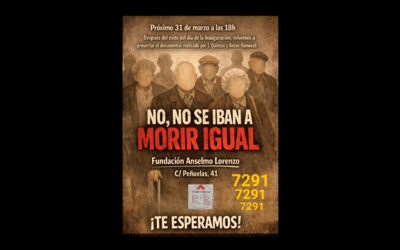 Martes, 31 de marzo: proyección del documental ‘No, no se iban a morir igual’