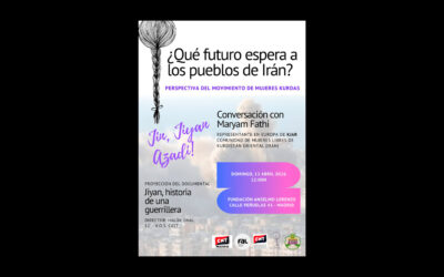 Domingo, 12 de abril: Proyección de «Jiyan, Historia de una Guerrillera» y charla con Maryam Fathi